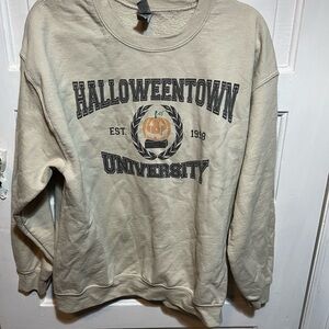 Gildan Cream Halloween Town University Sweatshirt